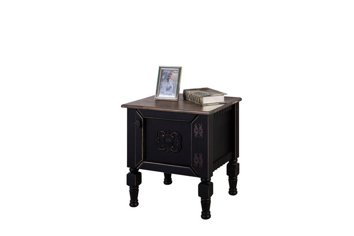 Hanah Home Ada Nightstand - Negro